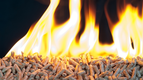 Verbranding van pellets